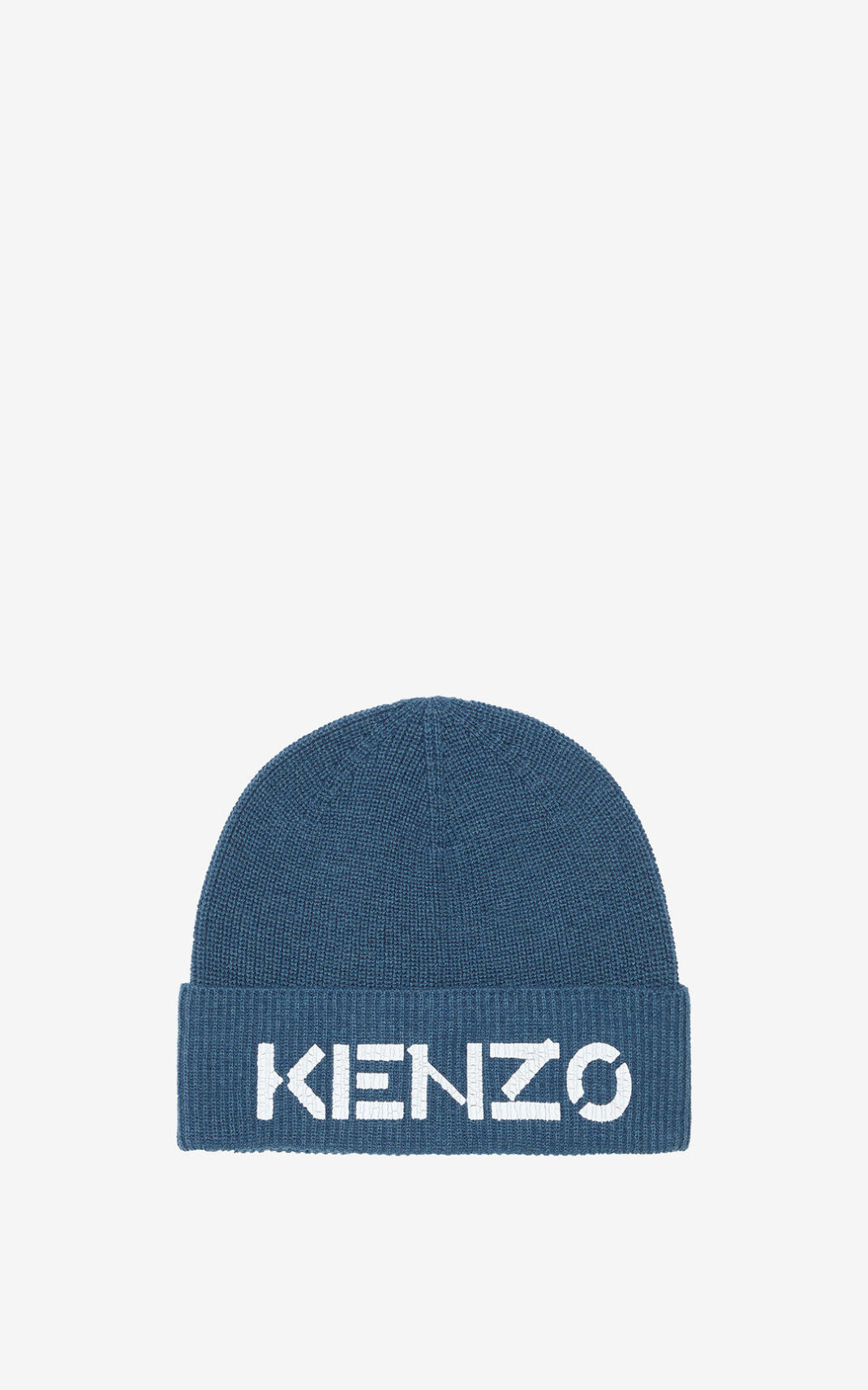 Kenzo Logo knit Moška Pletena Kapa Modra SI-9787260